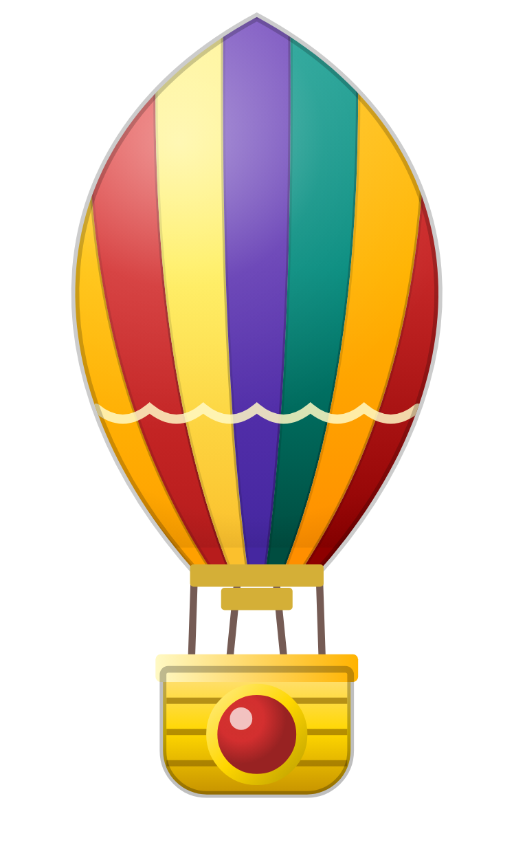 Gold Hot Air Balloon